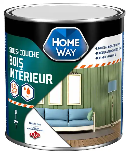 Commander Vite Sous-couche bois intérieure - Homeway - 0.5L
