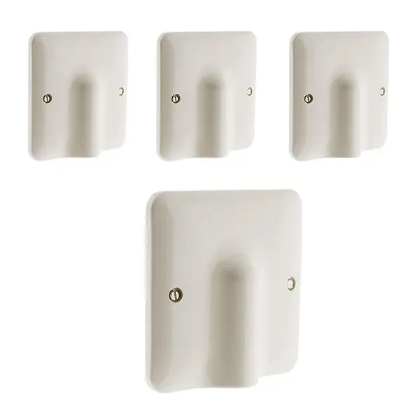 Lot de 4 plaques sortie de câble Diwone - Zenitech Meilleur Prix