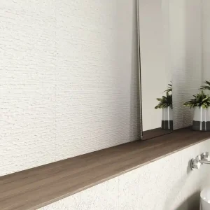 Pas Cher Faïence blanche murale intérieur neige OZONE ép 9 mm 30 x 60 cm paquet de 1.26 m² BALDOCER