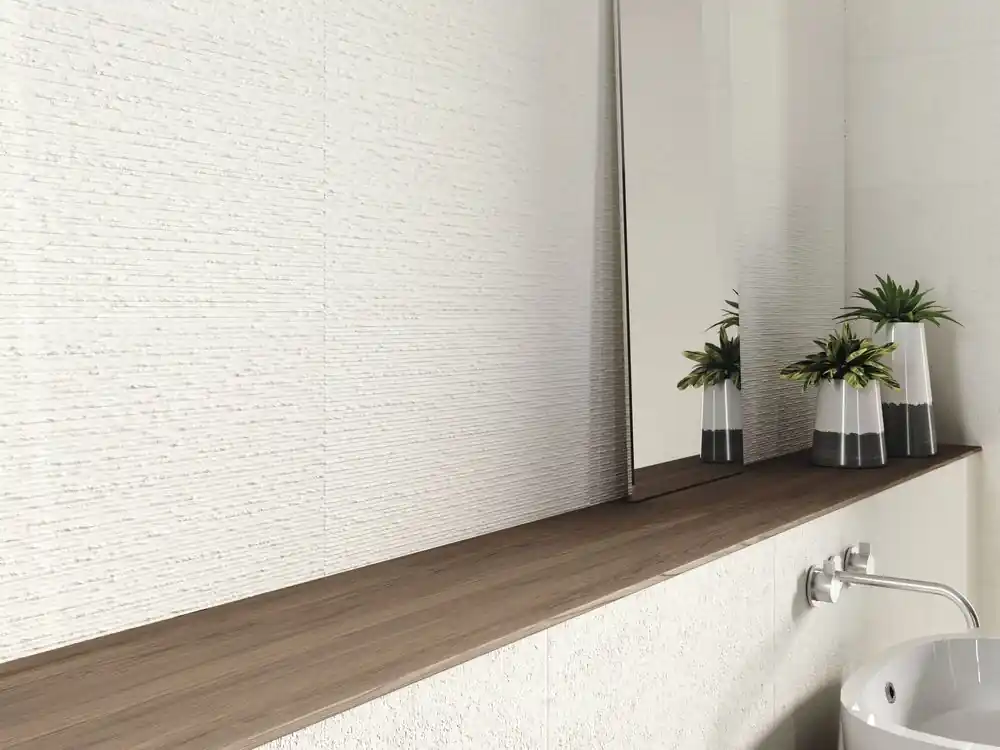 Pas Cher Faïence blanche murale intérieur neige OZONE ép 9 mm 30 x 60 cm paquet de 1.26 m² BALDOCER