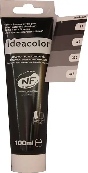 Jusqu'à Épuisement Des Stocks Colorant ultra-concentré noir - 100ml IDEACOLOR