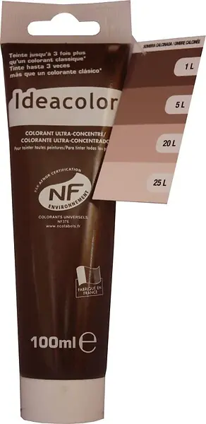 Colorant ultra-concentré 100ml - Ombre Calcinée - Brun brûlé IDEACOLOR Marque