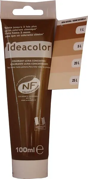 Colorant universel ultra-concentré Sienne Naturelle 100ml IDEACOLOR Must-Have