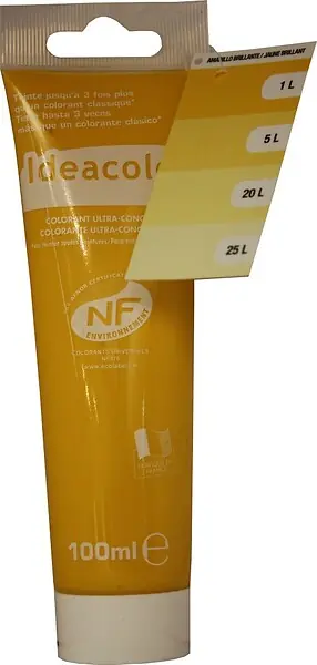 Colorant ultra-concentré 100ml Jaune Brillant IDEACOLOR Expédition Rapide