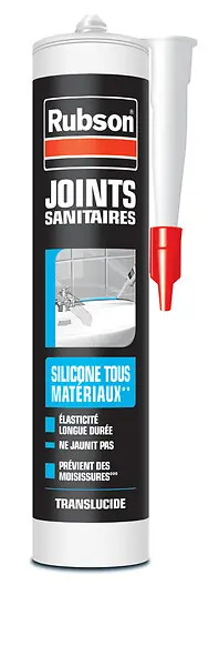 Nouveauté Mastic silicone translucide HD Email & Synthétique - 280ml RUBSON