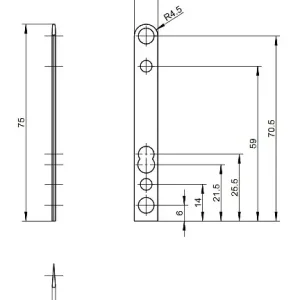 Entretoise inclinaison 6+ et rotation OB couleur brun - FERCO - E-16244-06-0-5 Prix Bas