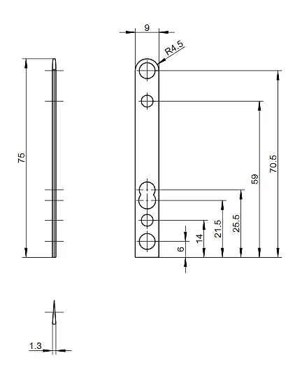 Entretoise inclinaison 6+ et rotation OB couleur brun - FERCO - E-16244-06-0-5 Prix Bas