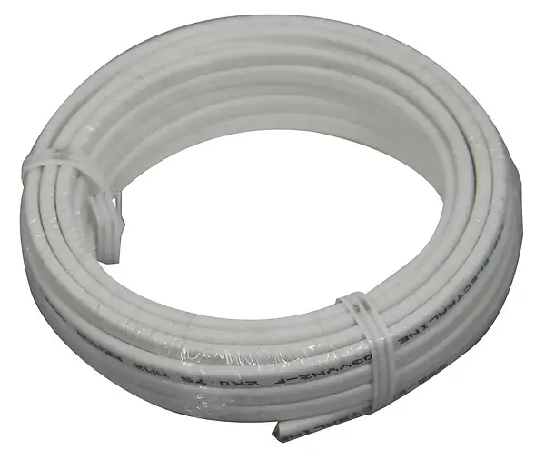 Câble souple HO3 VVH2-F 5m 2 x 0,75mm² blanc - 60113023J HANGER Authentique
