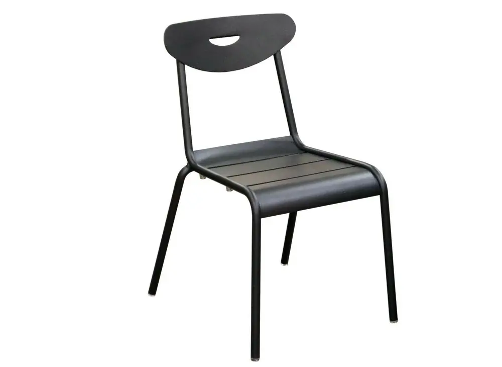 Meilleure Vente Chaise de jardin SMILEY aluminium graphite lot de 2, Livraison à domicile incluse - PROLOISIRS