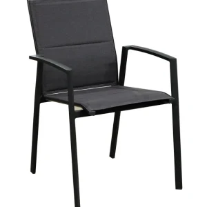 Fauteuil de jardin PALMA aluminium graphite chevron lot de 2, Livraison à domicile incluse - PROLOISIRS Achetez Aujourd'hui
