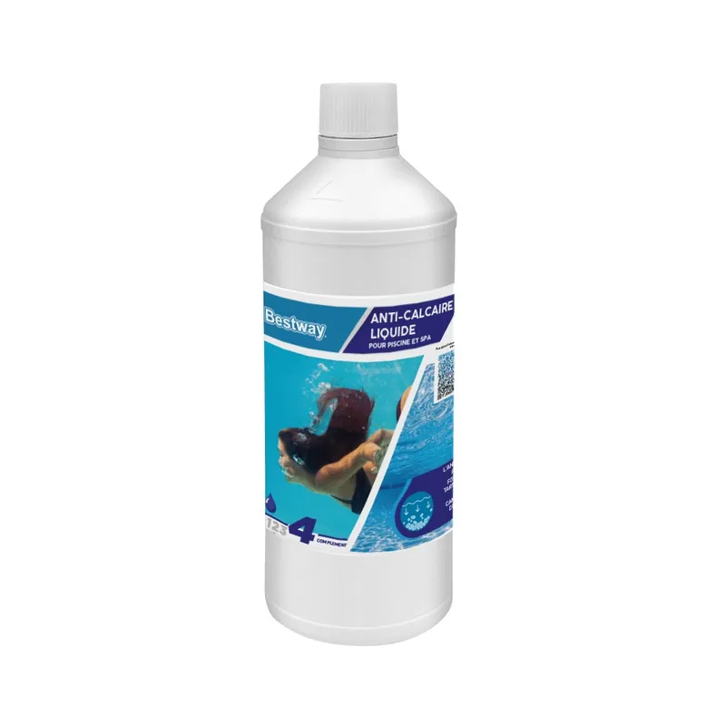 Anti-calcaire piscine liquide - bidon de 1 litre BESTWAY Retour Gratuit