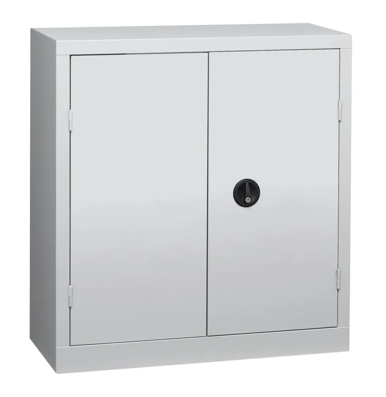 Armoire haute industrielle avec portes battantes gris 100 x 120 x 43 - SNOR Offre Limitée