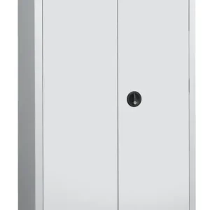 Armoire haute industrielle avec portes battantes gris 198 x 120 x 43 - SNOR Nouvel Arrivage