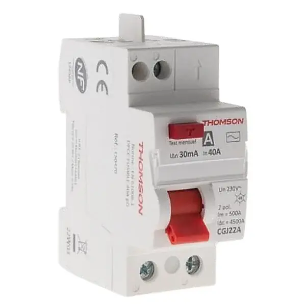 Interrupteur Différentiel 40A/30mA type A NF (EASY CONNECT) - Thomson Super Prix