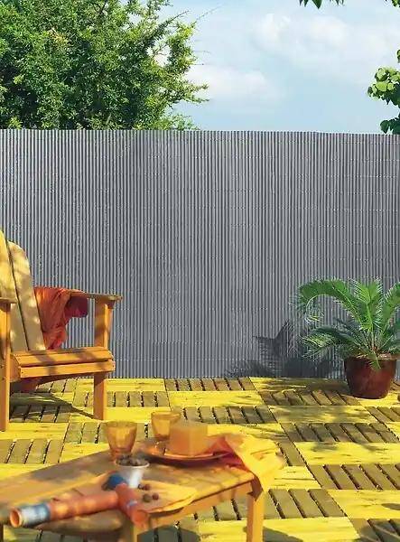 Canisse Plasticane SF en PVC - Gris - 1x3m NORTENE Meilleur Choix