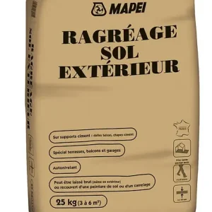 Ragréage sol extérieur - Ciment - Sac 25kg MAPEI Achetez Aujourd'hui