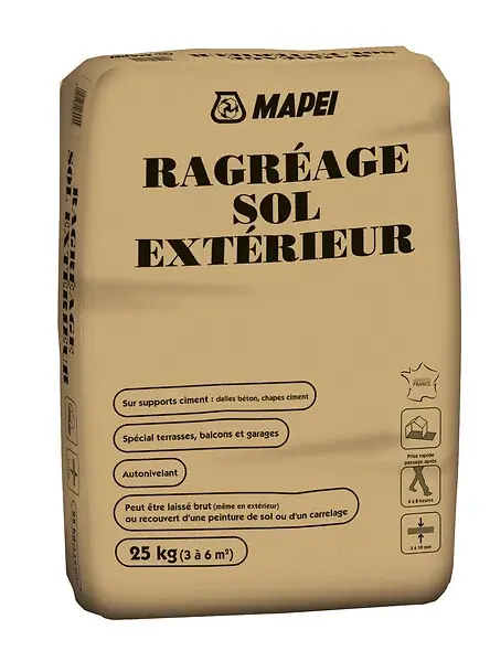 Ragréage sol extérieur - Ciment - Sac 25kg MAPEI Achetez Aujourd'hui