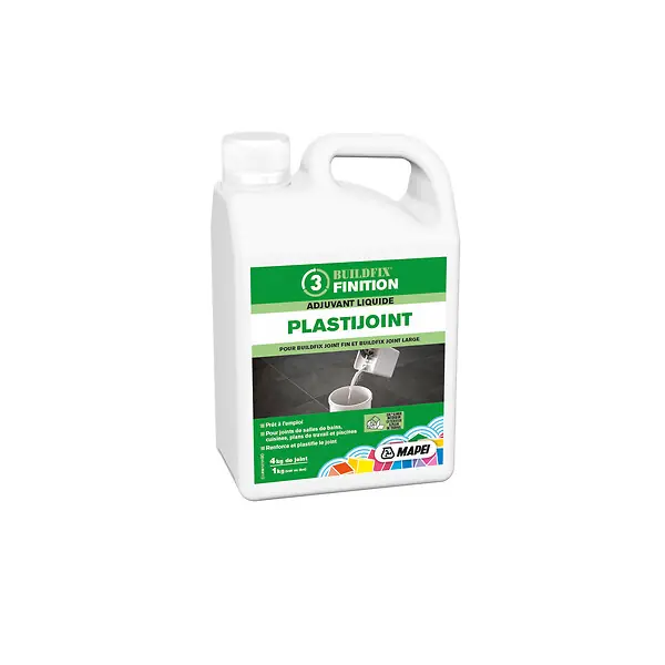 Pas Cher Adjuvant liquide pour joints de carrelage Plastijoint - 1 kg MAPEI