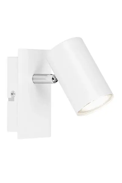 Offre Spéciale Spot mural orientable métal blanc série RUN - GU10 - 40W BRILONER