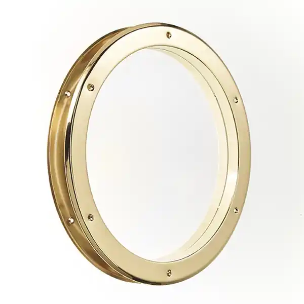 Hublot de porte métal rond or diamètre 39 cm MOTTEZ Nouveauté