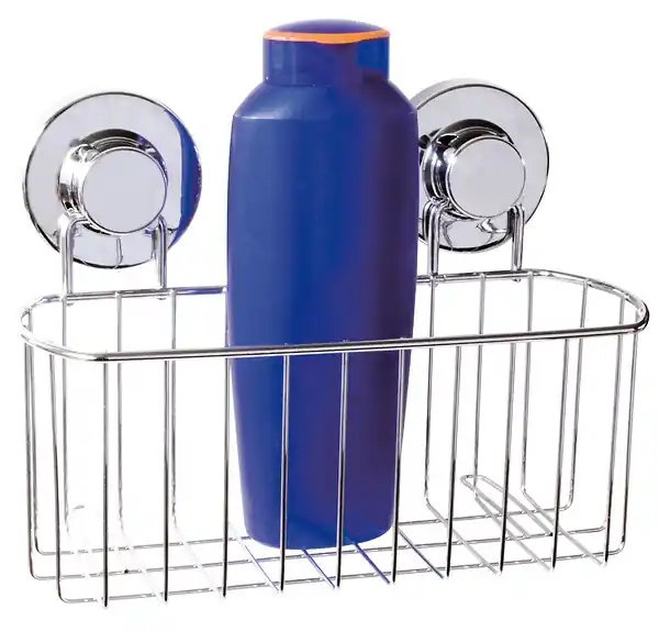 Panier de douche chromé - Métal ABS - Fixation ventouse GELCO Top Vente