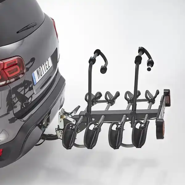 Offre Limitée Porte vélo 4 vélos électriques sur attelage rabattable Premium MOTTEZ