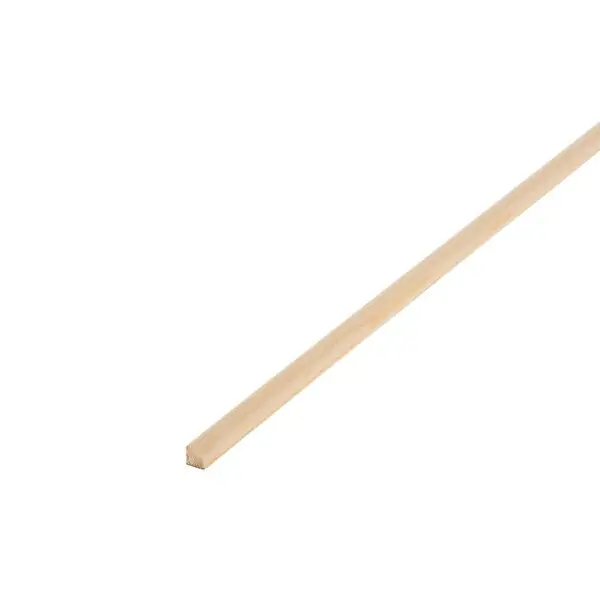 Lot de 10 baguettes quart-de-rond en sapin - 15x15 mm - L.2m Achat Immédiat
