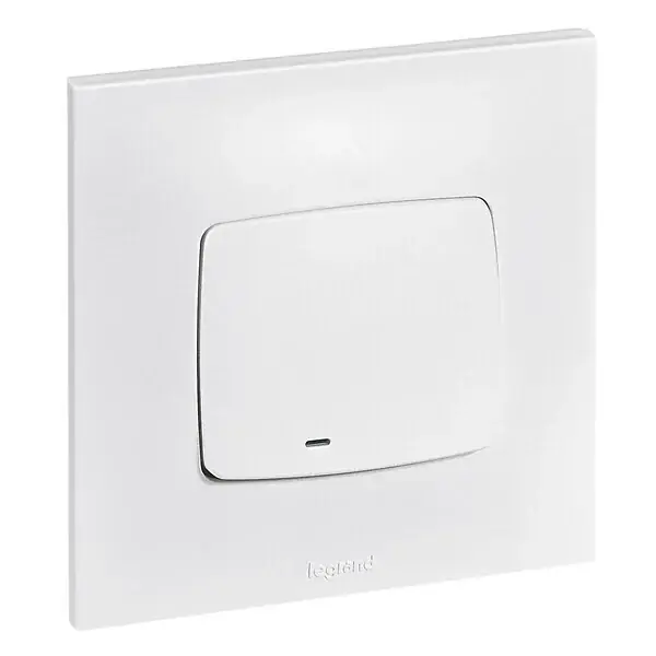 Vente Directe Interrupteur lumineux va-et-vient Neptune - Blanc LEGRAND
