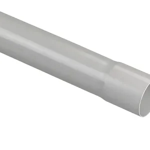 Promotion Tube descente PVC DN80 pré-manchonné - Gris clair - L.4m WAVIN