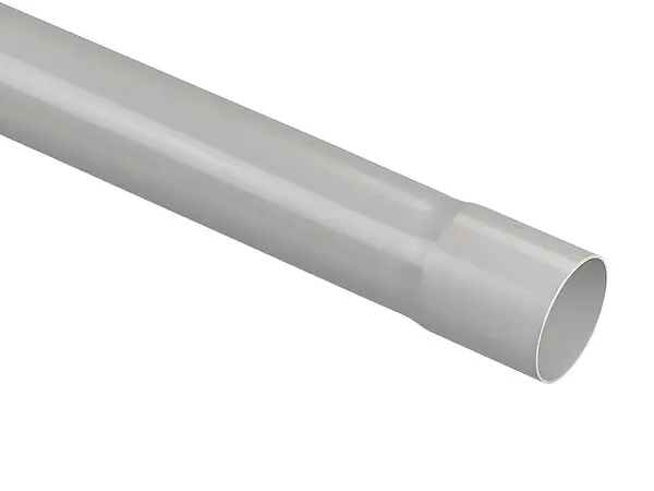 Promotion Tube descente PVC DN80 pré-manchonné - Gris clair - L.4m WAVIN