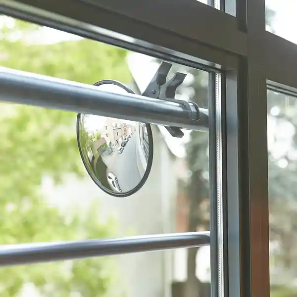Expédition Rapide Miroir de sortie nomade convex diamètre 20 cm avec pince de fixation MOTTEZ