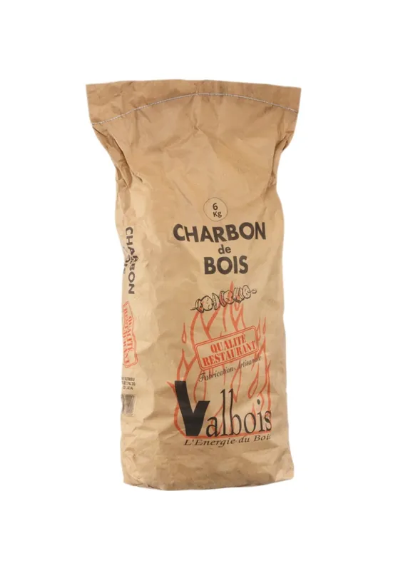 Soldes Charbon de bois 6 kg qualité restaurant VALBOIS