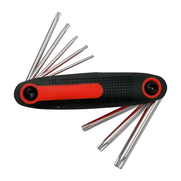 Haute Qualité Clé mâle étoile percée Torx - 8 pièces - T9 à T40 TILL