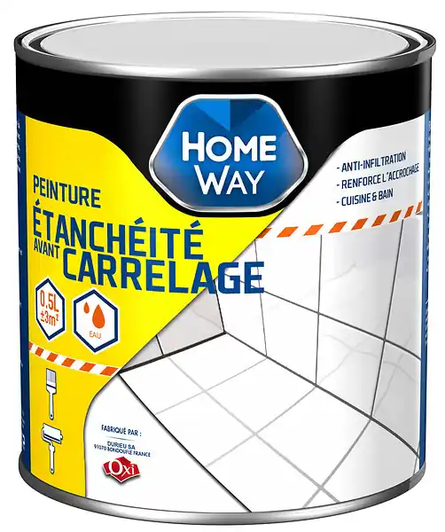 Sous-couche d‘étanchéité avant carrelage - 0,5 L HOMEWAY Achetez Aujourd'hui