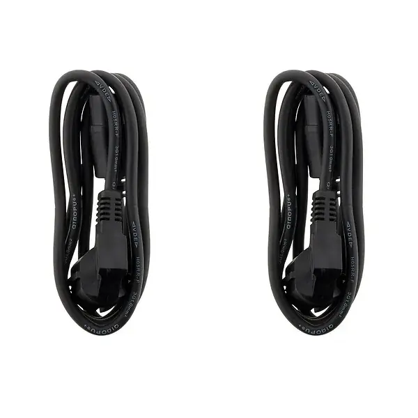 Must-Have Lot de 2 cordons alimentation HO5RRF 3G1mm² classe 1 - Zenitech