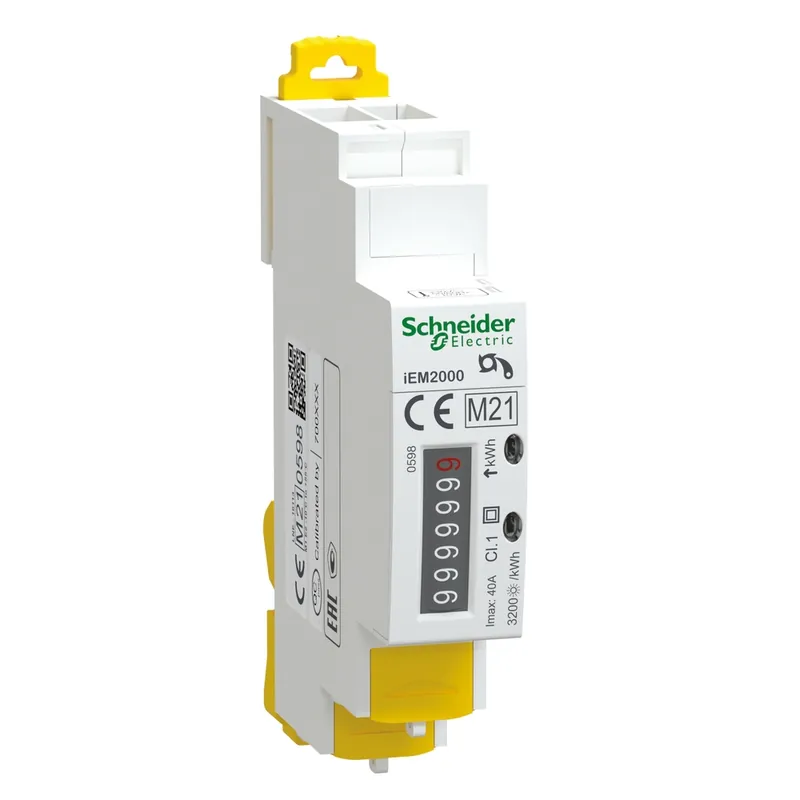 Jusqu'à Épuisement Des Stocks Compteur d‘énergie modulaire monophasé Acti9 230V 40A - SCHNEIDER ELECTRIC