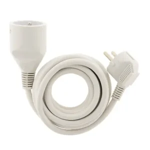 Prolongateur électrique Blanc 10 mètres 16A ZENITECH Satisfait Ou Remboursé