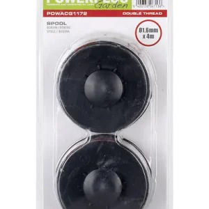 Promotion Bobine coupe-bordure double fil torsadé 1.6mm - 2 pièces POWERPLUS