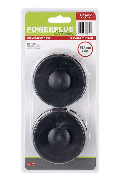 Promotion Bobine coupe-bordure double fil torsadé 1.6mm - 2 pièces POWERPLUS