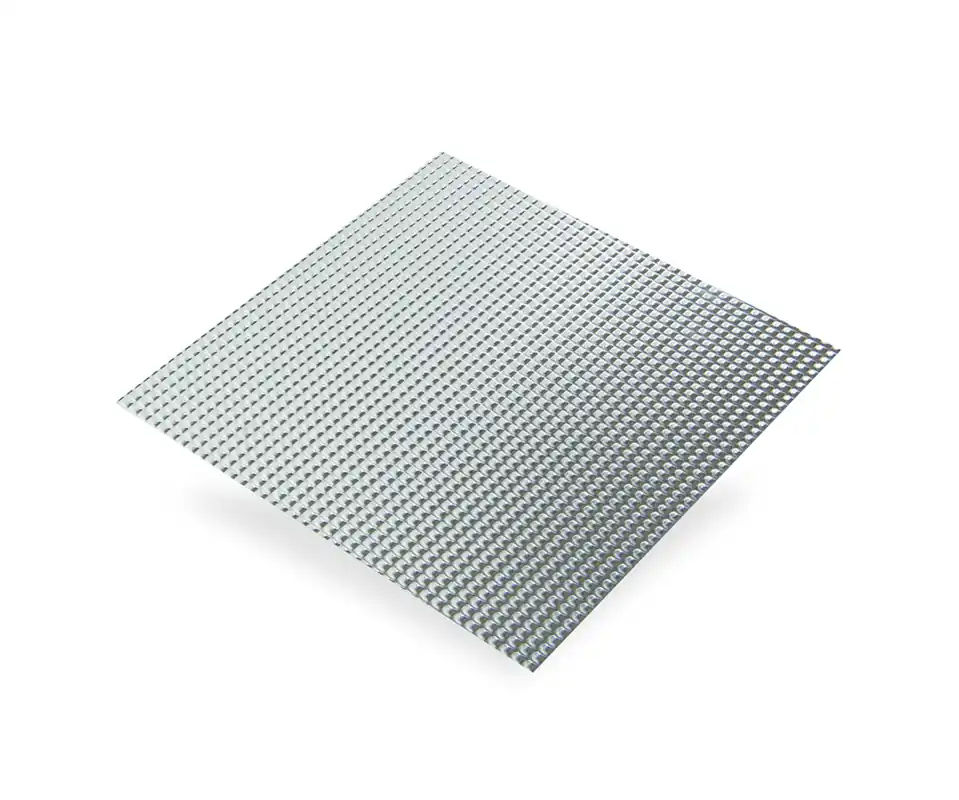 Tôle aluminium brut pointe de diamants 1000 x 500 mm épaisseur 0,5 mm CQFD Certifié