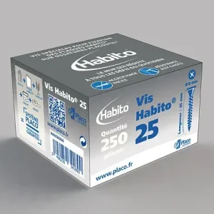 Nouvel Arrivage Vis à double filetage pour plaque Habito 25mm PLACO