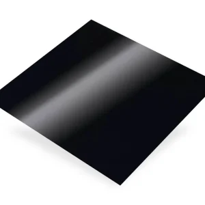 Tôle aluminium lisse laqué noir 250 x 500 mm épaisseur 1 mm CQFD Bon Plan