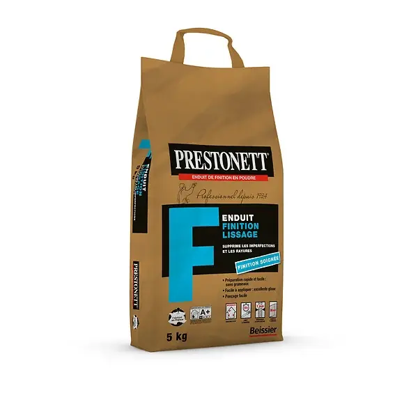 Enduit de lissage et de finition Prestonett F - Blanc - 5Kg Soldes