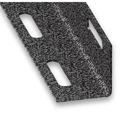 Cornière égale perforée PAF gris martelé 27 x 27 mm 1 m CQFD Solde