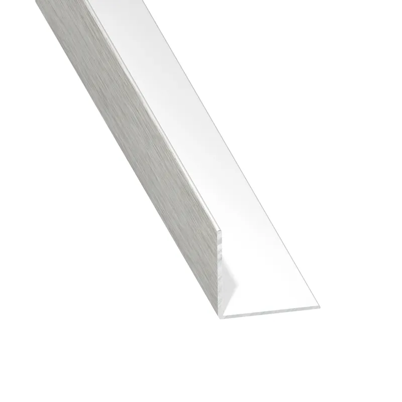 Vente Flash Cornière égale aluminium anodisé brossé 10 x 10 x 1 mm 2,50 m CQFD