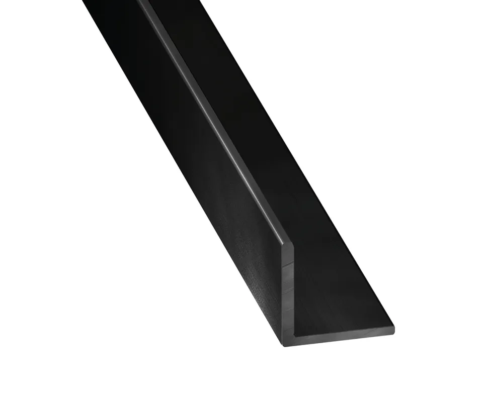 Remise Cornière égale aluminium anodisé noir brossé 10 x 10 x 1,5 mm 2,50 m CQFD