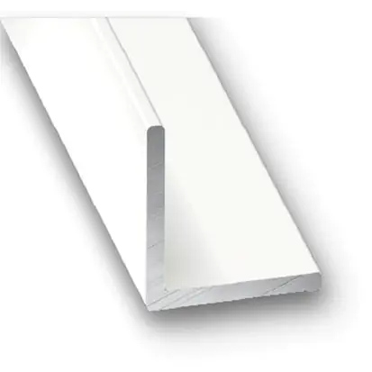 Petit Prix Cornière égale aluminium laqué blanc 30 x 30 x 1,2 mm 2,50 m CQFD