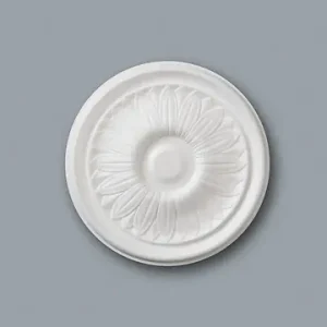 Offre Exclusive Rosace plafond polystyrène - Blanc - Diam.255 mm NMC France
