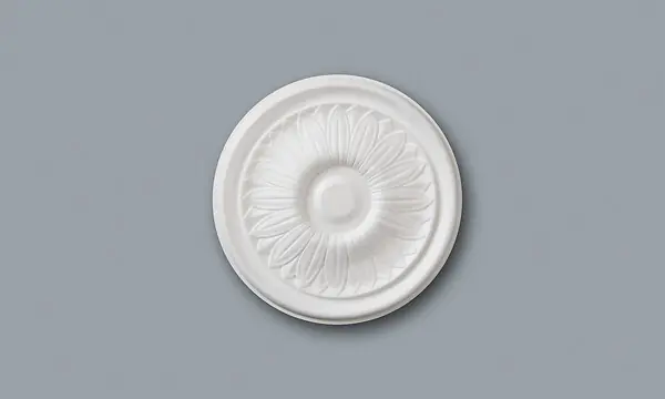 Offre Exclusive Rosace plafond polystyrène - Blanc - Diam.255 mm NMC France