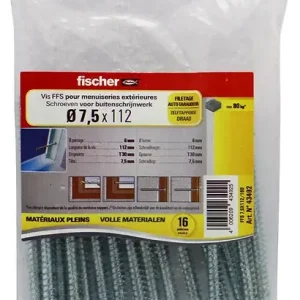 Acheter Direct 16 Vis FFS - 7,5x112 FISCHER
